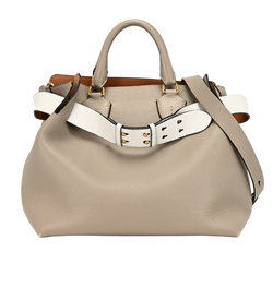2Way Shoulder Bag, Leather, Grey, MII, S, 2*